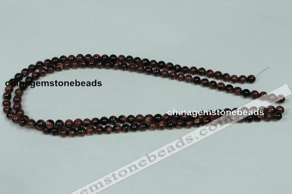 CGS201 15.5 inches 6mm round blue & brown goldstone beads wholesale