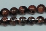 CGS203 15.5 inches 10mm round blue & brown goldstone beads wholesale