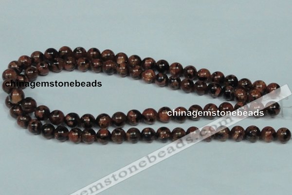 CGS203 15.5 inches 10mm round blue & brown goldstone beads wholesale