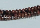 CGS206 15.5 inches 4*6mm rondelle blue & brown goldstone beads wholesale