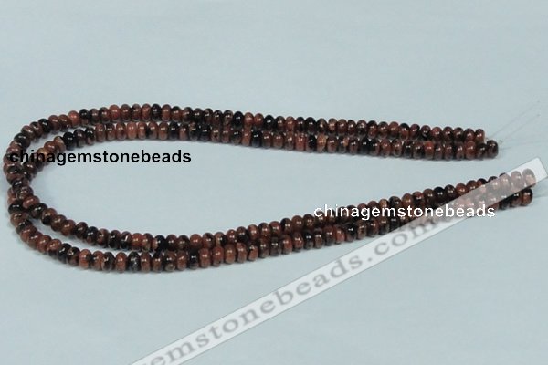 CGS206 15.5 inches 4*6mm rondelle blue & brown goldstone beads wholesale