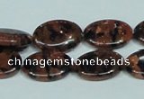 CGS211 15.5 inches 13*18mm oval blue & brown goldstone beads wholesale