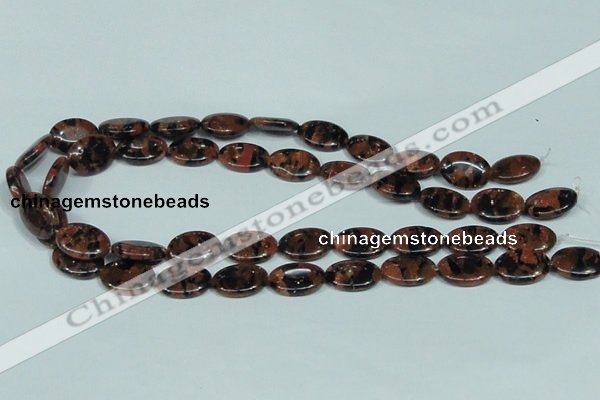 CGS211 15.5 inches 13*18mm oval blue & brown goldstone beads wholesale