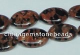 CGS212 15.5 inches 15*20mm oval blue & brown goldstone beads wholesale