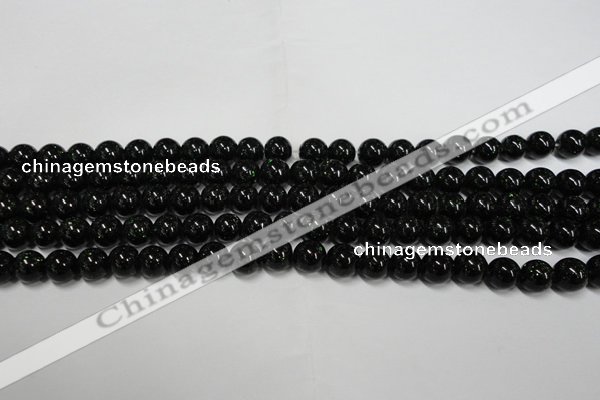 CGS400 15.5 inches 4mm round green goldstone beads wholesale