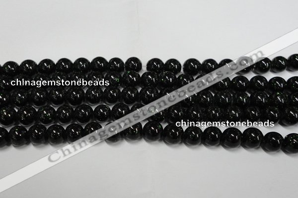 CGS402 15.5 inches 8mm round green goldstone beads wholesale