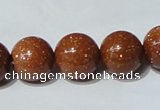 CGS53 15.5 inches 14mm round goldstone beads wholesale