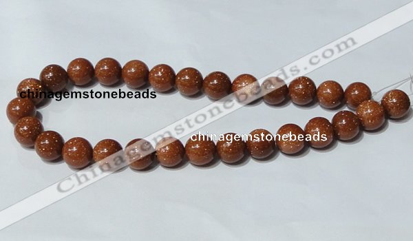 CGS53 15.5 inches 14mm round goldstone beads wholesale