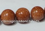 CGS54 15.5 inches 16mm round goldstone beads wholesale