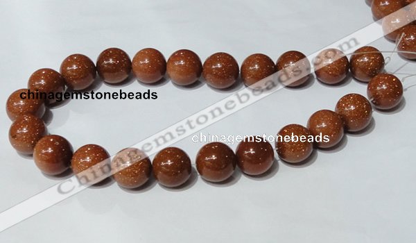 CGS55 15.5 inches 18mm round goldstone beads wholesale