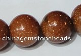 CGS56 15.5 inches 20mm round goldstone beads wholesale