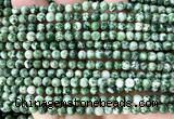 CGS600 15 inches 4mm round green spot stone beads wholesale