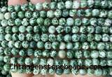 CGS601 15 inches 6mm round green spot stone beads wholesale