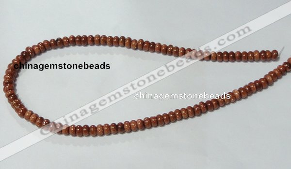 CGS62 15.5 inches 4*6mm rondelle goldstone beads wholesale