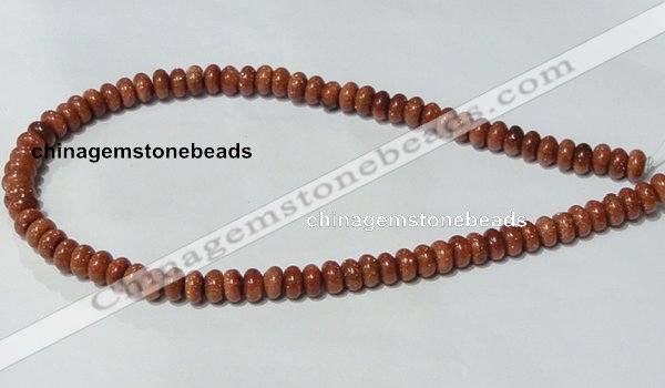 CGS63 15.5 inches 4*8mm rondelle goldstone beads wholesale