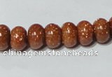 CGS64 15.5 inches 6*10mm rondelle goldstone beads wholesale