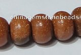 CGS66 15.5 inches 13*18mm rondelle goldstone beads wholesale