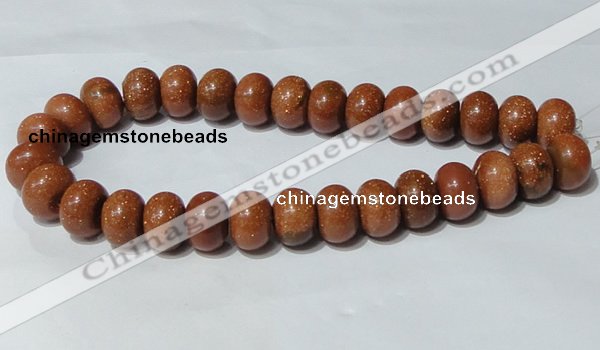 CGS66 15.5 inches 13*18mm rondelle goldstone beads wholesale