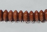 CGS68 15.5 inches 5*10mm roundel goldstone beads wholesale