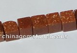 CGS73 15.5 inches 10*10mm cube goldstone beads wholesale