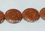 CGS76 15.5 inches 20mm coin goldstone beads wholesale