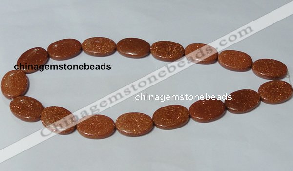 CGS79 15.5 inches 18*25mm oval goldstone beads wholesale