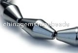 CHE07 16 inches 8*16mm bicone shape hematite beads Wholesale