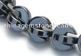 CHE10 16 inches 11mm curved moon shape hematite beads Wholesale