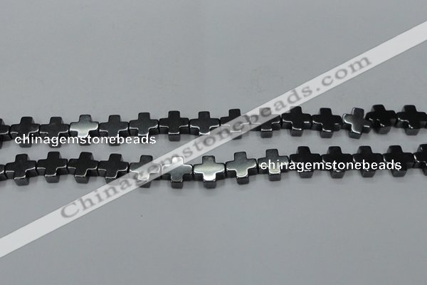 CHE1006 15.5 inches 10*10mm cross hematite beads wholesale