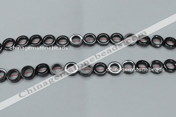 CHE1015 15.5 inches 12mm donut hematite beads wholesale