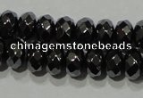 CHE103 15.5 inches 4*6mm faceted rondelle hematite beads wholesale