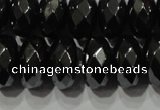 CHE105 15.5 inches 6*10mm faceted rondelle hematite beads wholesale