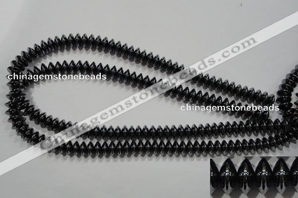 CHE109 15.5 inches 6*10mm rondelle hematite beads wholesale