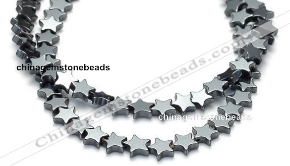 CHE11 16 inches 6mm star shape hematite beads Wholesale