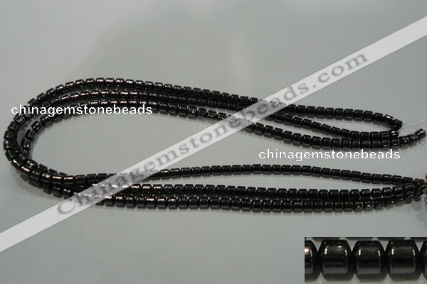 CHE116 15.5 inches 5*5mm tyre hematite beads wholesale