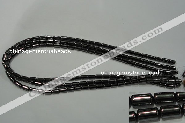 CHE117 15.5 inches 5*8mm tube hematite beads wholesale