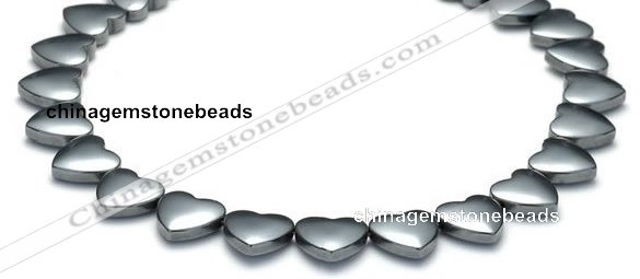 CHE12 15 inches 12mm heart shape hematite beads Wholesale