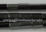 CHE126 15.5 inches 5*8mm faceted tube hematite beads wholesale