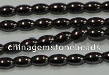 CHE136 15.5 inches 3*5mm rice hematite beads wholesale