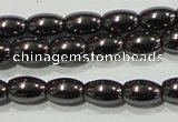 CHE137 15.5 inches 4*6mm rice hematite beads wholesale