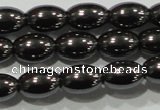 CHE138 15.5 inches 5*8mm rice hematite beads wholesale