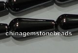 CHE149 15.5 inches 8*20mm teardrop hematite beads wholesale