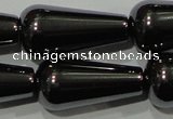 CHE150 15.5 inches 10*20mm teardrop hematite beads wholesale