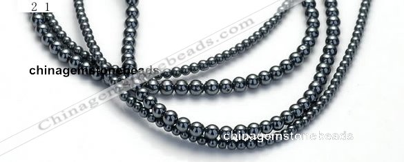 CHE17 16 inches 2mm & 3mm round hematite beads Wholesale