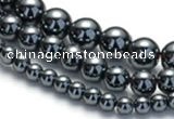 CHE18 16 inches 4mm & 6mm & 8mm round hematite beads Wholesale