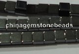 CHE181 15.5 inches 4*4mm cube hematite beads wholesale