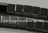 CHE182 15.5 inches 6*6mm cube hematite beads wholesale