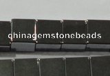 CHE183 15.5 inches 8*8mm cube hematite beads wholesale