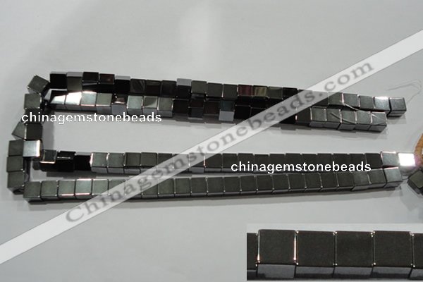 CHE183 15.5 inches 8*8mm cube hematite beads wholesale