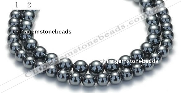 CHE19 16 inches 10mm & 12mm round hematite beads Wholesale